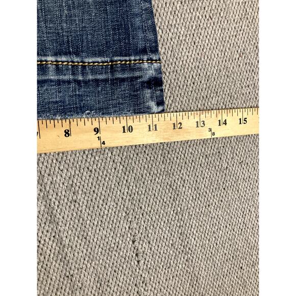 Miss Me Los Angeles Heaven Jeans Women 30 31X34 Blue High Rise Flare Distressed - Picture 12 of 13